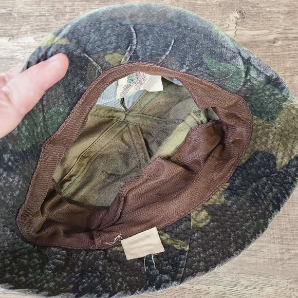 Vintage Original Jones Mallard Duck Embroidered Bucket Hat Cap Sz LG Distressed - Picture 6 of 8